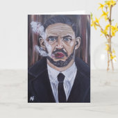 The Mobster Painting by Alfred Fox カード (黄色い花)