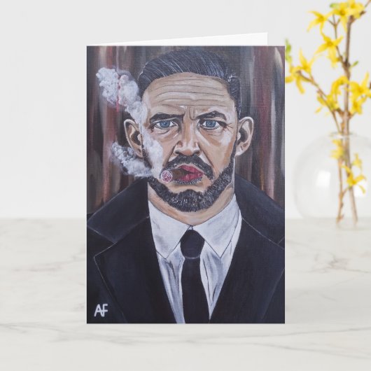 The Mobster Painting by Alfred Fox カード (黄色い花)