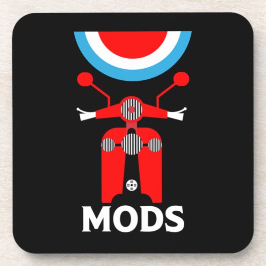The Mods - Mods And Rockers – イギリス音楽 コースター (正面)