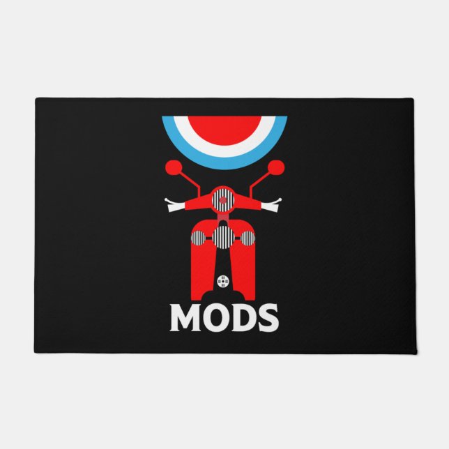 The Mods - Mods And Rockers – イギリス音楽 ドアマット (正面)