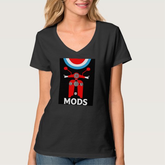 The Mods - Mods And Rockers – イギリス音楽 Tシャツ (正面)