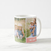 The Mom 最高の Pink Mothers Day Photo Collage コーヒーマグカップ (正面右)