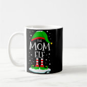 The Mom Elf Christmas Family Matching Xmas Mommy G コーヒーマグカップ (左)