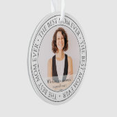 The Mom Ever最高ののモダンクラシック写真 オーナメント (正面)