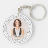 The Mom Ever最高ののモダンクラシック写真 キーホルダー (裏面)