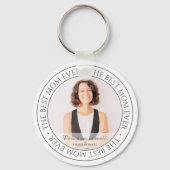 The Mom Ever最高ののモダンクラシック写真 キーホルダー (正面)