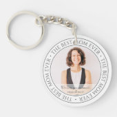 The Mom Ever最高ののモダンクラシック写真 キーホルダー (正面)