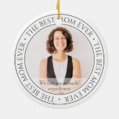 The Mom Ever最高ののモダンクラシック写真 セラミックオーナメント (裏面)