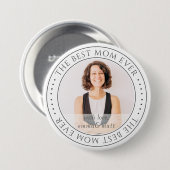 The Mom Ever最高ののモダンクラシック写真 缶バッジ (正面&裏面)