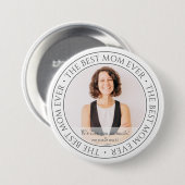 The Mom Ever最高ののモダンクラシック写真 缶バッジ (正面&裏面)