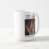 The Moment I Became a Dad, Personalized Birth Date コーヒーマグカップ (正面右)