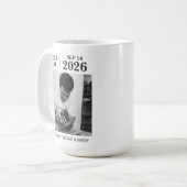 The Moment I Became a Dad, Personalized Birth Date コーヒーマグカップ (正面左)