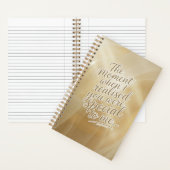 The Moment I Knew You Were Special ノートブック (内側)