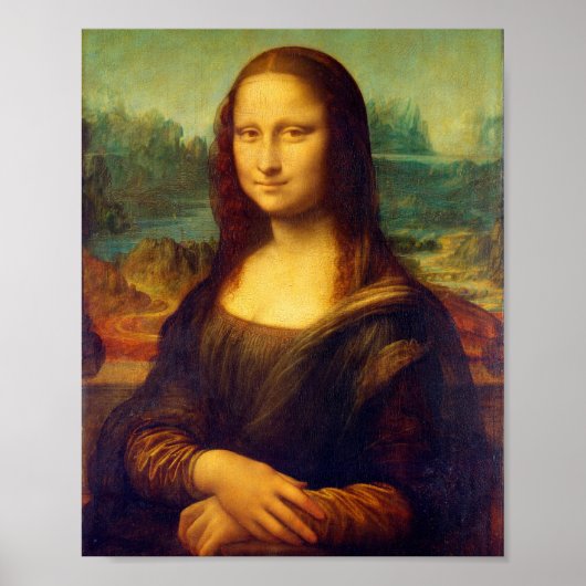 The Mona Lisa by Leonardo Da Vinci ポスター (正面)