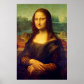 The Mona Lisa by Leonardo Da Vinci ポスター (正面)
