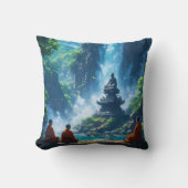 The Monks' Tranquil Ascent クッション (正面)