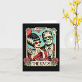 The Monster Frankenstein And Bride The Lovers Taro カード (黄色い花)