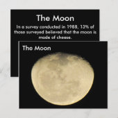 The Moon # 3 – の学はがき ポストカード (正面/裏面)