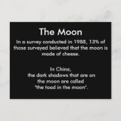 The Moon # 3 – の学はがき ポストカード (裏面)
