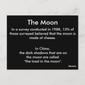 The Moon # 3 – の学はがき ポストカード (裏面)
