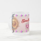 The Moon and the Sun in Love on a  フロストグラスマグカップ (正面左)