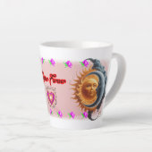 The Moon and the Sun's on a Ceramic Coffee カフェラテマグ (右アングル)