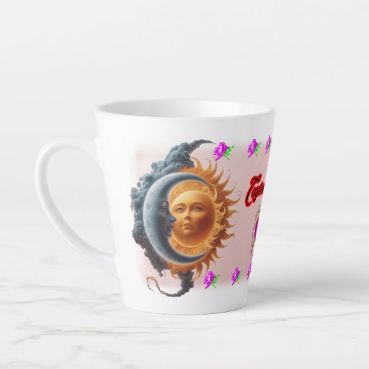 The Moon and the Sun's on a Ceramic Coffee カフェラテマグ (左)