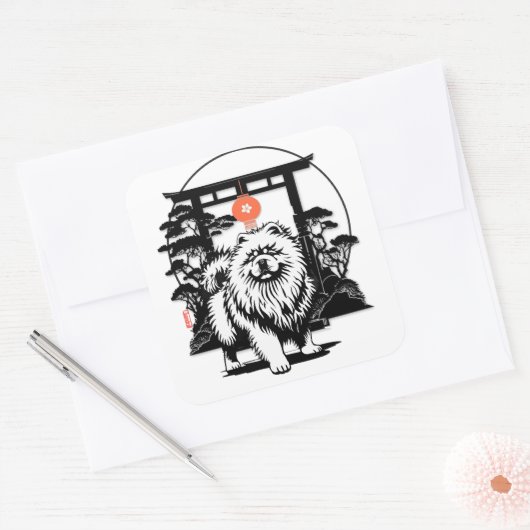 THE MOON GATE Chow スクエアシール (封筒)