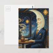 The Moon Goes For a Coffee ポストカード (正面/裏面)