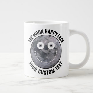 The Moon Happy Face Personalized Custom Giant Mug ジャンボコーヒーマグカップ