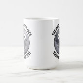 The Moon Happy Face Personalized Custom Large Mug コーヒーマグカップ (中央)