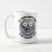 The Moon Happy Face Personalized Custom Large Mug コーヒーマグカップ (左)