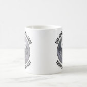 The Moon Happy Face Personalized Custom Mug コーヒーマグカップ (中央)