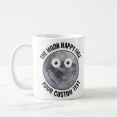 The Moon Happy Face Personalized Custom Mug コーヒーマグカップ (左)