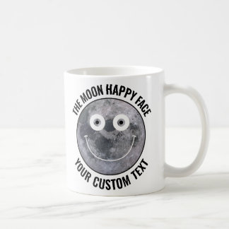 The Moon Happy Face Personalized Custom Mug コーヒーマグカップ