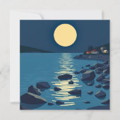 the moon reflecting upon the sea (正面)