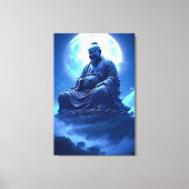 The Moon’s Blessing Over the Celestial Statue キャンバスプリント (正面)