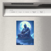 The Moon’s Blessing Over the Celestial Statue マグネット (インサイチュ (食洗機))