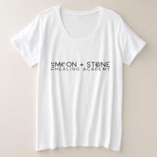 The Moon + Stone Healing AcademyのロゴTシャツ プラスサイズTシャツ