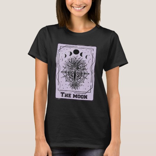 The Moon Tarot Card Mystical Cards  Occult Tシャツ (正面)