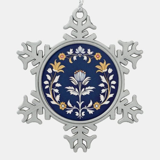 The Moorish Princess of Algarve スノーフレークピューターオーナメント (正面)