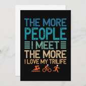 The More People I Meet Trilife Triathlon シーズンカード (正面/裏面)