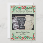 The More The Merrier Baby Announcement Christmas C シーズンカード (正面)
