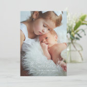 The More The Merrier Christmas Birth Announcement 案内状 (スタンド正面)