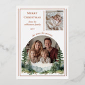 The More The Merrier Christmas Photo  箔シーズンカード (正面)