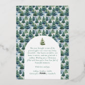 The More The Merrier Christmas Photo  箔シーズンカード (裏面)