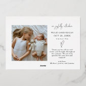 The More The Merrier Holiday Baby Announcement 箔招待状 (裏面)