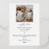 The More The Merrier Holiday Birth Announcement 箔招待状 (裏面)