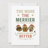 The more the merrier makes the holiday better 招待状 (正面)