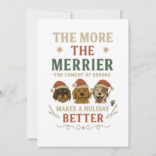 The more the merrier makes the holiday better 招待状 (正面)